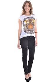 Calça Jeans detonado Preto