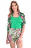 camisa chiffon estampado